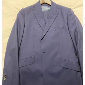 Mens LUXURY REISS "GARCA" SLIM FIT 3 PIECE SUIT In ROYAL BLUE 40R
